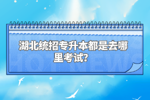 湖北統(tǒng)招專升本都是去哪里考試？