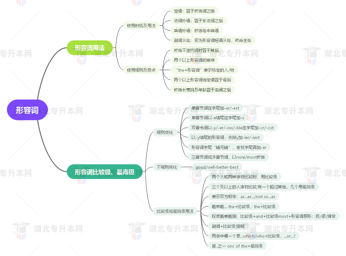 普通專升本英語要掌握多少種語法？25張思維導(dǎo)圖教會(huì)你！