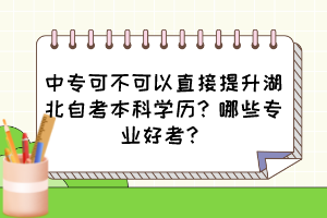 中?？刹豢梢灾苯犹嵘弊钥急究茖W(xué)歷？哪些專業(yè)好考？
